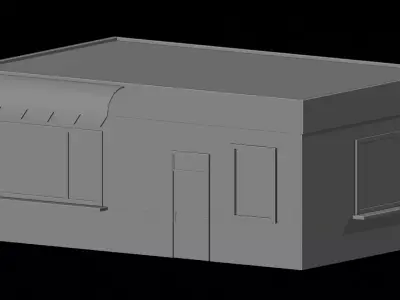 Amusement Park - Building 1 Low-poly 3D model