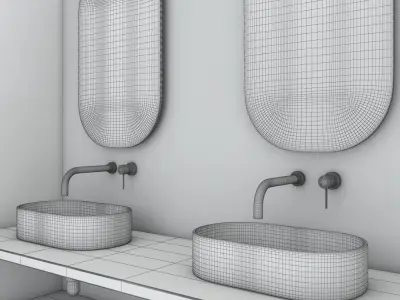 bathroom set 15 3D model