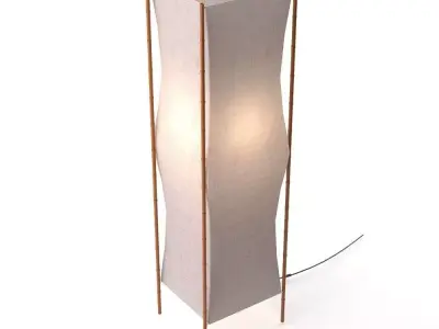 Bamboo Floor Lamp 3D model