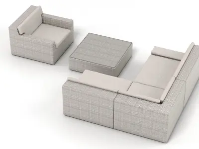 Dedon Lou Set 2 3D model
