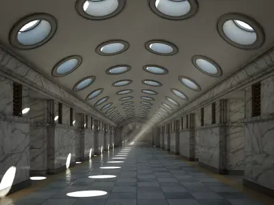 Corridor 01 3D model