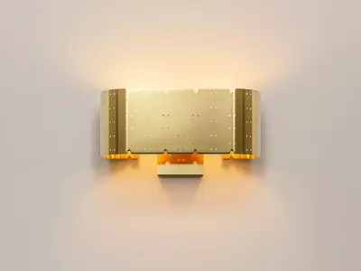 Paavo Tynell 9460 Wall Lamp 3D model 3D model