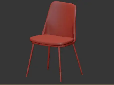 CHAIR LIONEL BEIGE 3D model