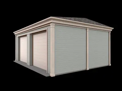 garage Low-poly 3D model order