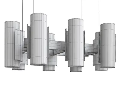 Jakobsson Elegant Chandelier Low-poly 3D model