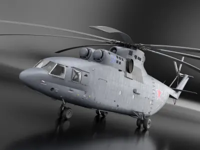  Russian Heavy Transport Helicopter Mi-26 