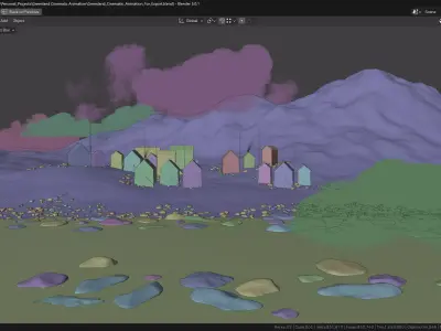 Greenland Cinematic Animation  3D model