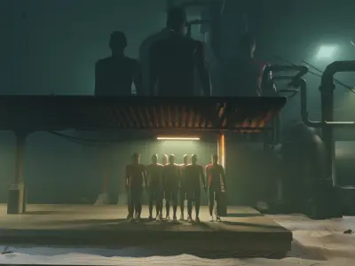 train station 3D model