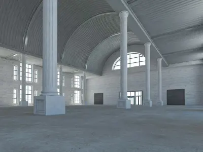Warehouse hall 3D model by DD-Creative