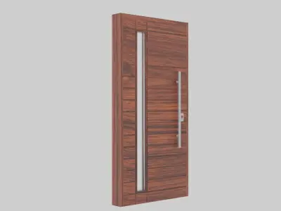 Door Model modern wooden 3D model