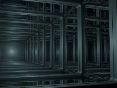 Sci Fi corridor 3D model
