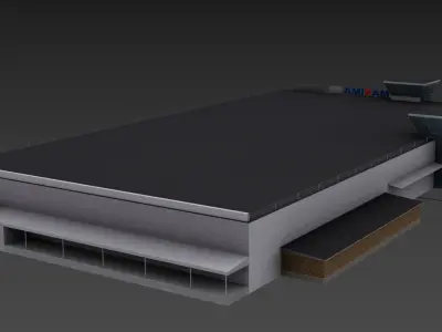 Maxima supermarket Low-poly 3D model