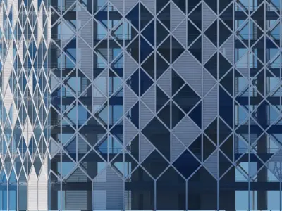 Futuristic Skyscraper A 3D model