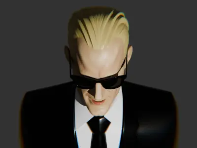 Max Headroom - PBR Low-poly 3D model