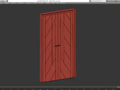 Interior Doors  3d model Low-poly 3D model