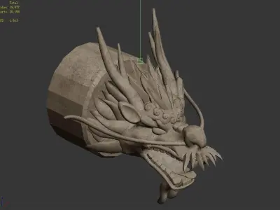 Stone Sculpture - Faucet 25 3D model