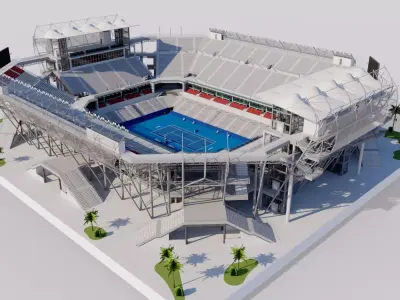 Arena GNP Seguros - Acapulco Mexico 3D model