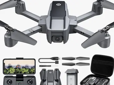Holy Stone HS440D Drones for Adults with Camera 4K Low-poly 3D model