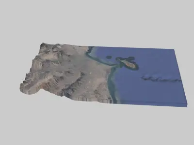 Callao City Low-poly 3D model