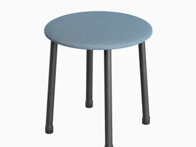 Steel Stool C 02  3D model