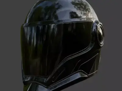 Sci-Fi Helmet 3D model
