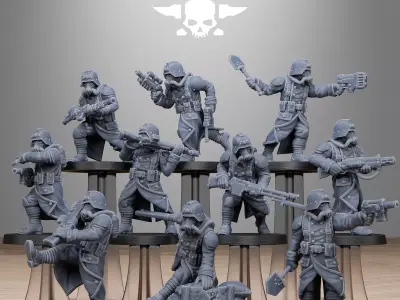 GrimGuard Shovel Trenches 3D print model
