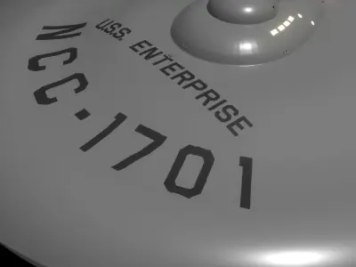 Modified USS Enterprise from the Original Television Series 3D model