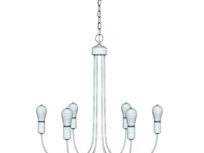 Oakton Chandelier - Crate and Barrel  3D model