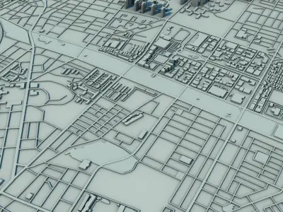 Incheon City  South Korea 3D print model