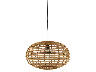 Kidsdepot Pumkinhanging Lamp Rattan Naturat 3D model