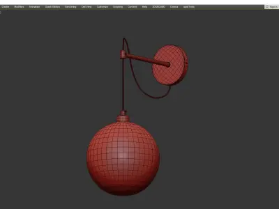 VELE LUCE FREEDOM SCONCE Low-poly 3D model