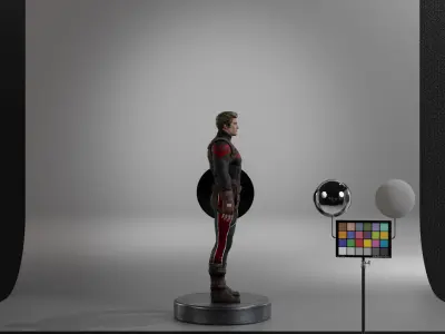 Captain Hydra Low-poly 3D model