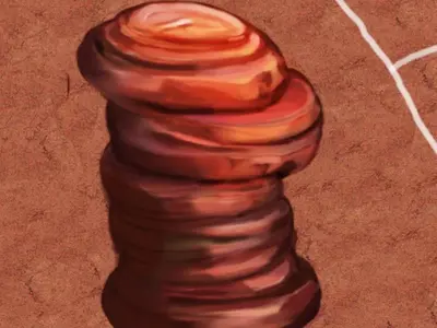 Desert - Mountain - Wind Stone 04 3D model