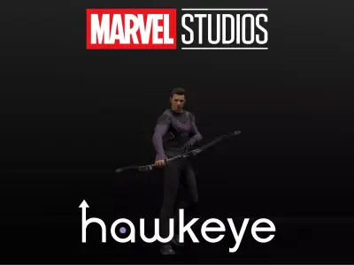Hawkeye Low-poly 3D model