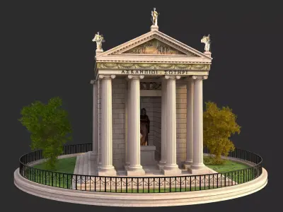 Temple of Aesculapius 3D model