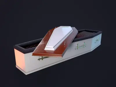 Coffin Low-poly 3D model