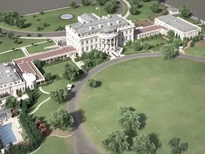 The White House Complex 3D model