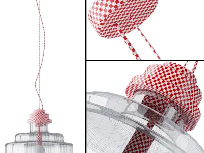 Pendant lamp By KAISHI Low-poly 3D model