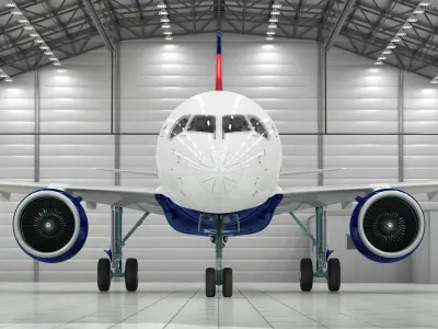  Delta Airlines Airbus A220-100 Detailed Cabin 