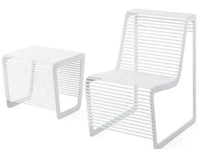 Park bench Limpido by mmcite 3D model