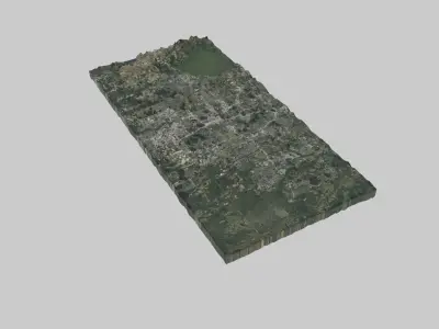 Orlando City Low-poly 3D model