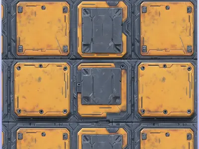 SciFi Seamless Texture Texture 9