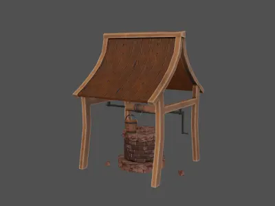 stylized environment assets game ready Low-poly 3D model