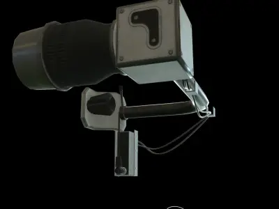 SciFi camera mount A Low-poly 3D model