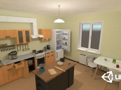 Kitchen Props Pack Low-poly 3D model