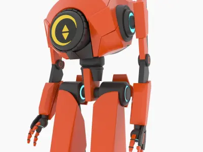 Robot orange 3D model