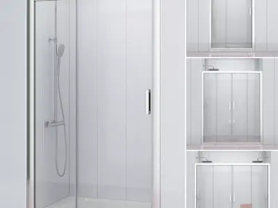 Shower doors Ravak 10 3D model