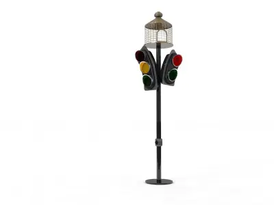 Traffic Light Cartoon Free 3D model
