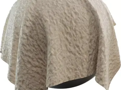 Sherpa Fleece Fabric Texture PBR  Texture