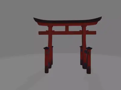 The Torii Low-poly 3D model